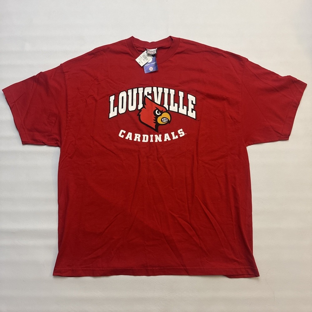 Vintage Foot Locker Louisville Cardinals T Shirt Mens 3XL Graphic Tee NWT